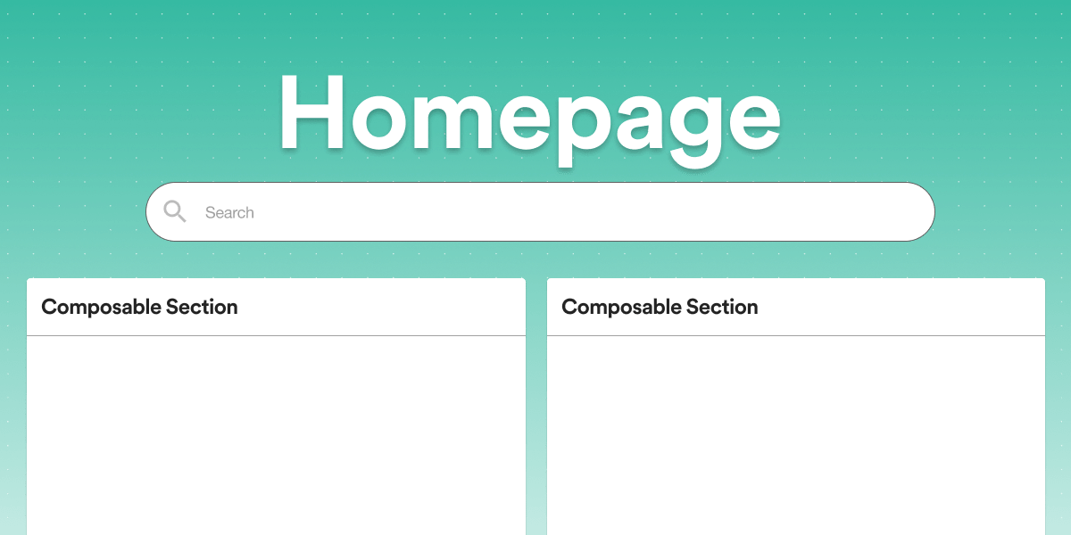 homepage template