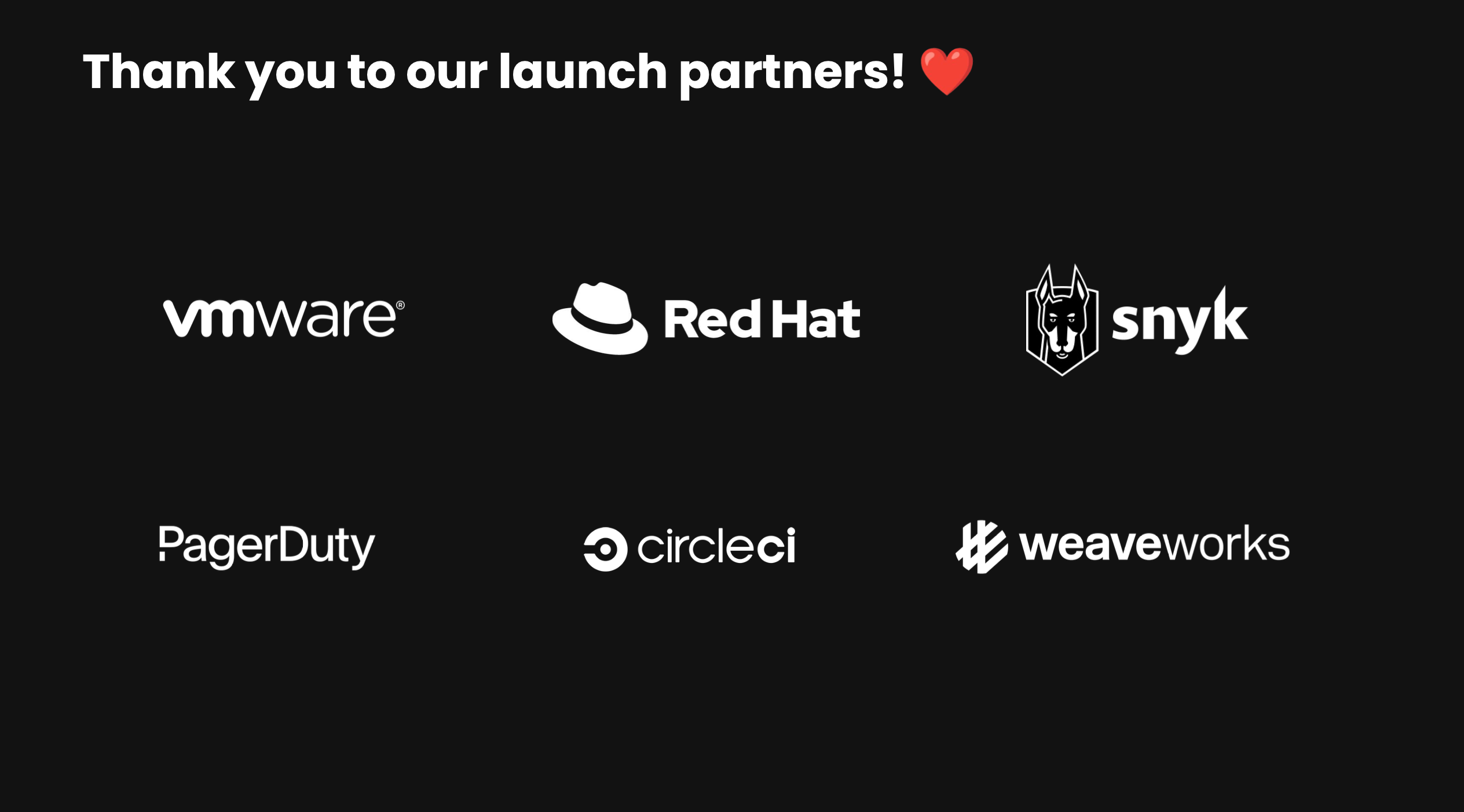 Screenshot of Partner logos