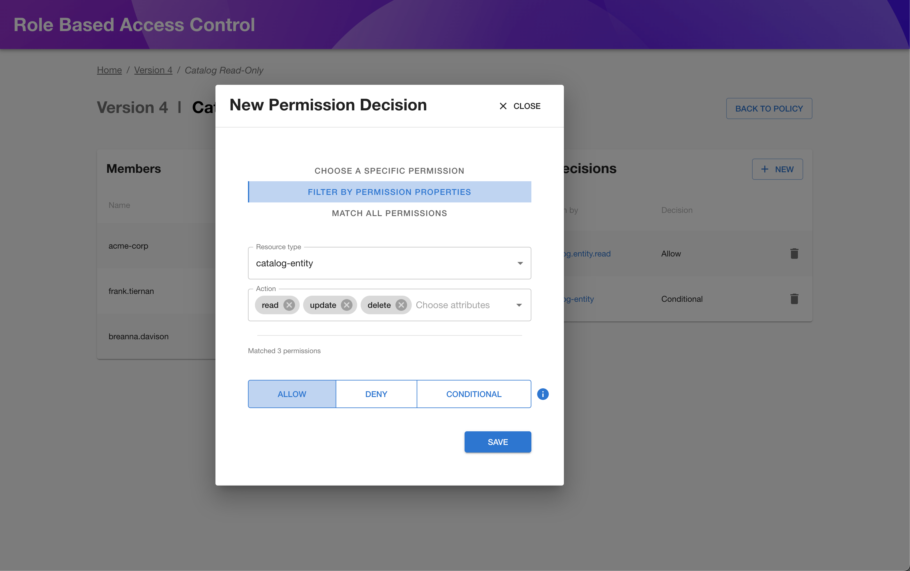 rbac permissions