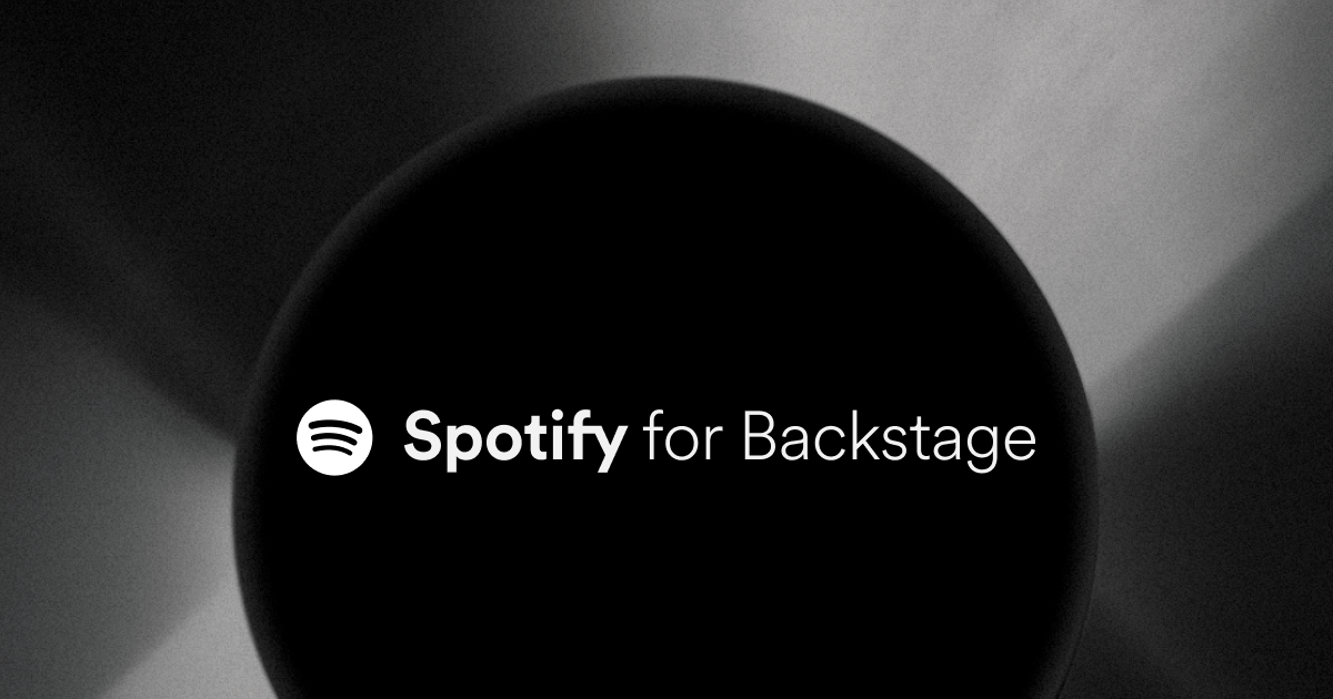Spotify for Backstage header image